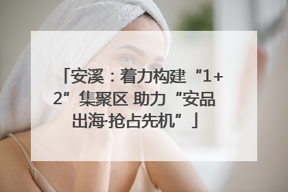 安溪：着力构建“1+2”集聚区 助力“安品出海·抢占先机”